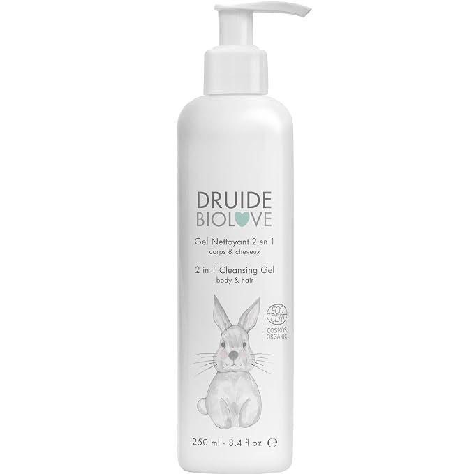 2-in-1 Cleansing Gel Body & Hair – Baby Shampoo & Wash, Sulfate-Free, by LaboratoiresDruide