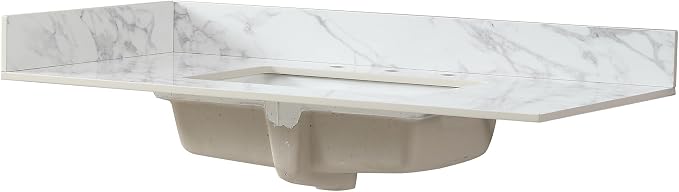 Montary 22"X4" Sintered Stone Sidesplash Artificial Marble Vanity Top Side - Image 4