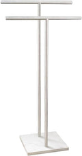 40 Inch Standing Towel Rack Double-T Shape Tall Bath Towel Sheet Holder by EADOT