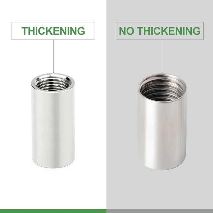 TAISHER 2PCS Stainless Steel Pipe Fittings, 1/2" NPT Female x 1/2" NPT Female - Image 3