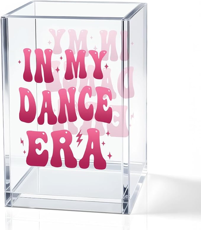 In My Dance Era Acrylic Cosmetic Holder, Funny Makeup Brush Holder Gifts by QYUVK