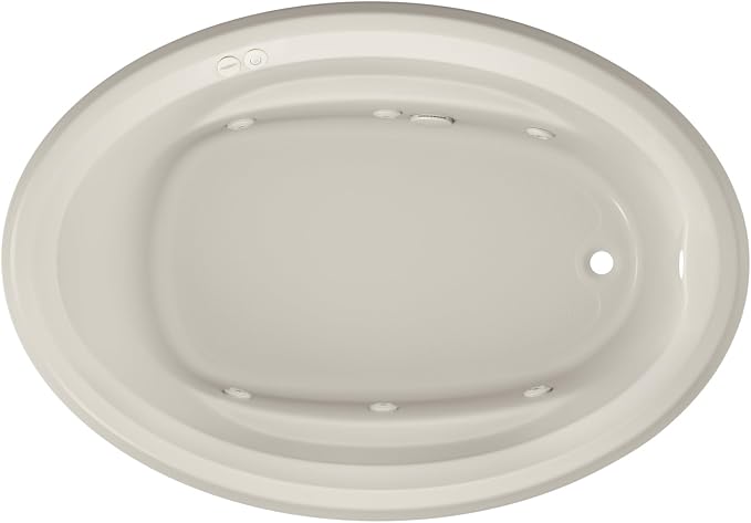 Jacuzzi SIGNATURE Acrylic Whirlpool Oval Drop-In Bathtub, Includes Heater & 6 by Jacuzzi