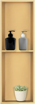 Shower Niche, Stainless Steel Elegant Bathroom Niche, No Tile Needed Recessed by Elefloom