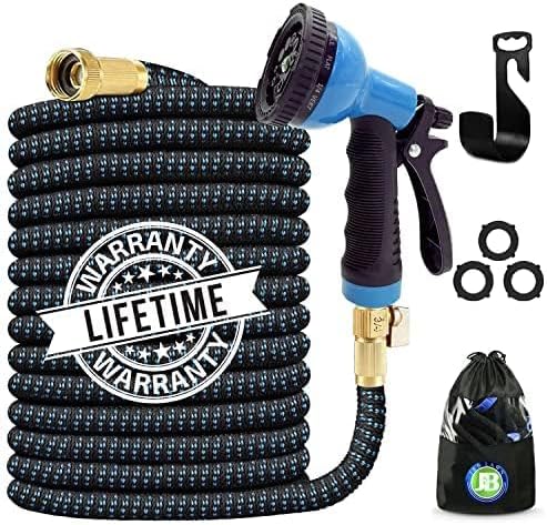J&B XpandaHose 100ft Expandable Garden Hose – Ultra-Strong 3750D, 4-Layer Latex - Image 3