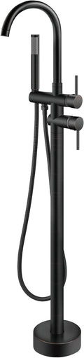 Aolemi Floor Mount Bathtub Faucet Freestanding Tub Filler Standing High Flow by Aolemi