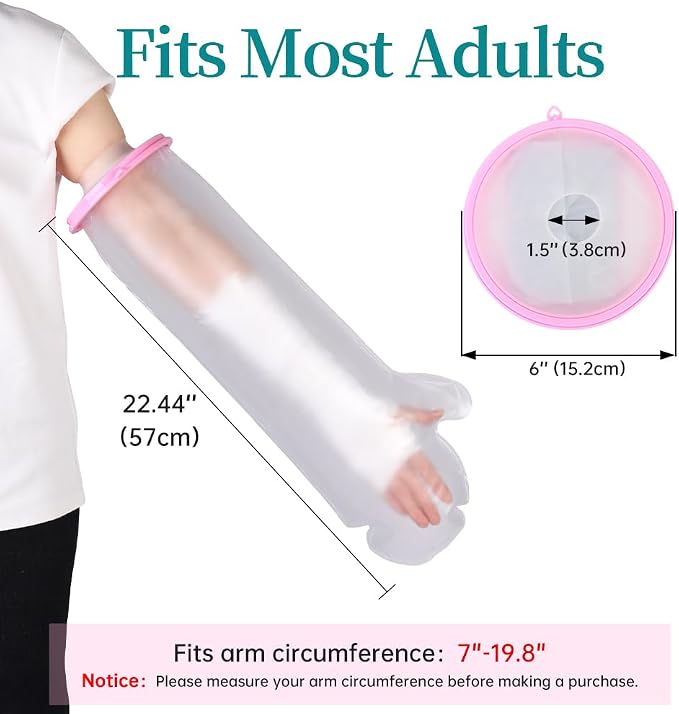 Cast Covers for Shower Arm, Waterproof Cast Cover Arm Adult, Cast Protector for - Image 6