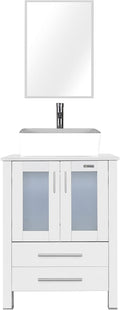 eclife 24" Modern Bathroom Vanity Sink Combo Freestanding Cabinet by eclife