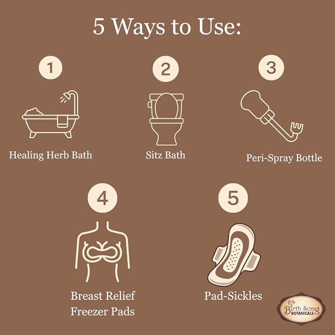 Birth Song Botanicals Postpartum Herb Bath 3PK - Image 3