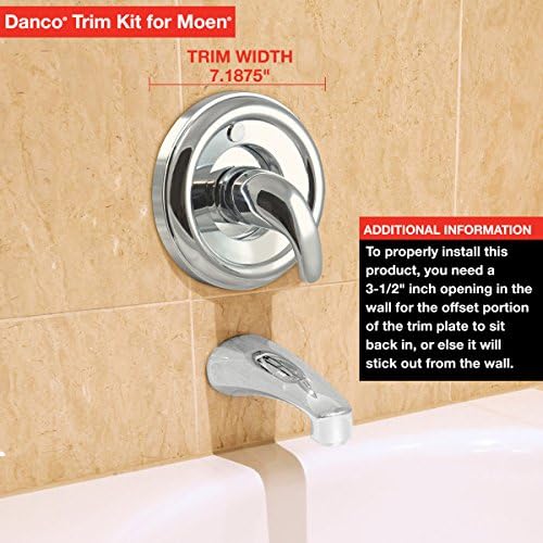 Danco 10561 Use with Moen Tub and Shower Faucets Trim Kit, Single-Handle - Image 4