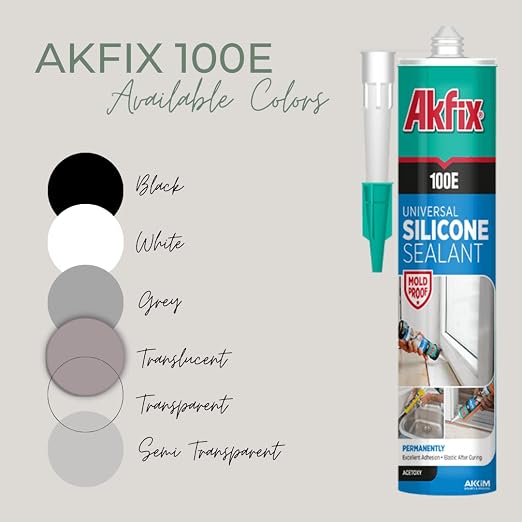 Akfix 100E RTV Gray Silicone Caulk - Image 9