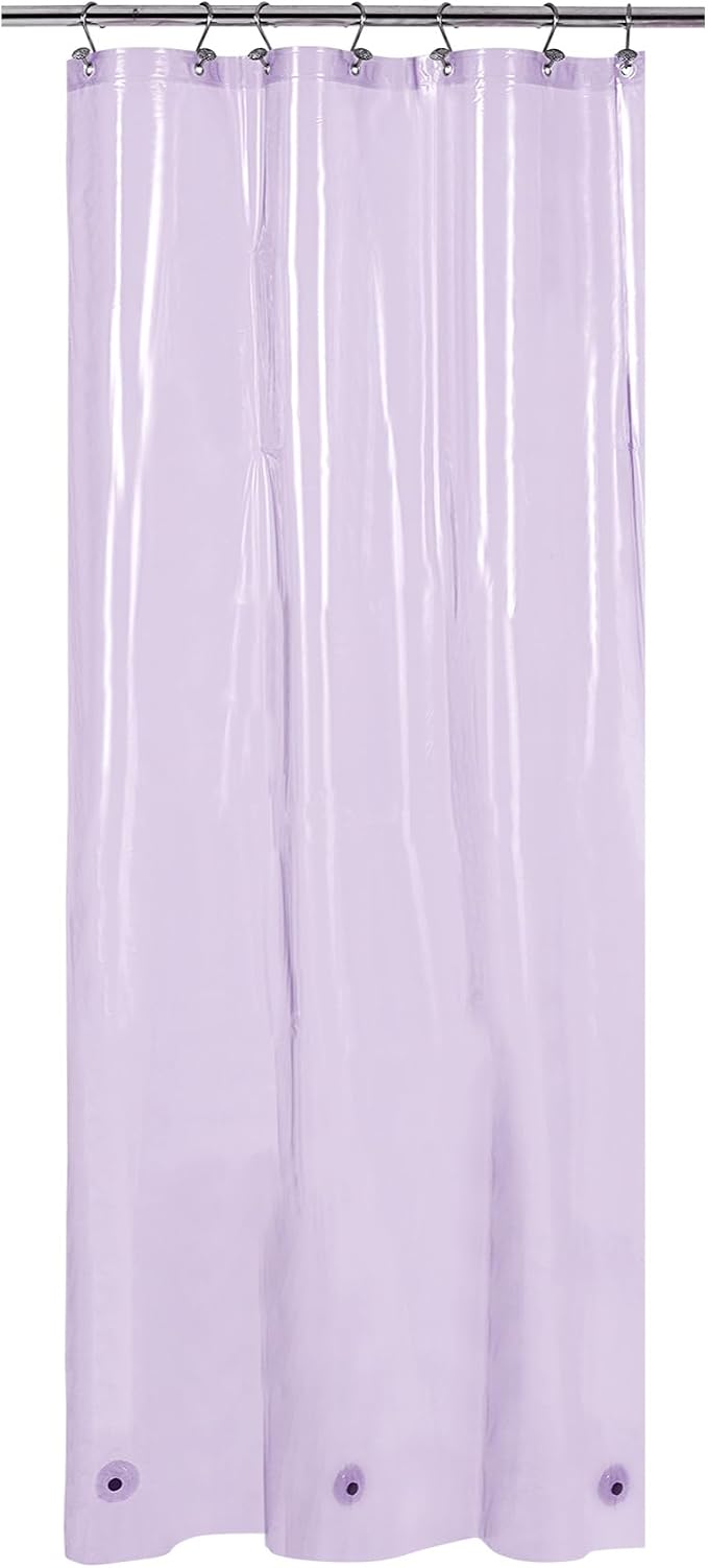 Barossa Design Clear Lavender Stall Shower Curtain Liner 36" W x 72" H - Image 8