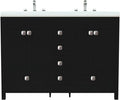 51 inch Bathroom Sink Vanity Combo, Large Freestanding Double Bath Vanity Sink by Buildonely
