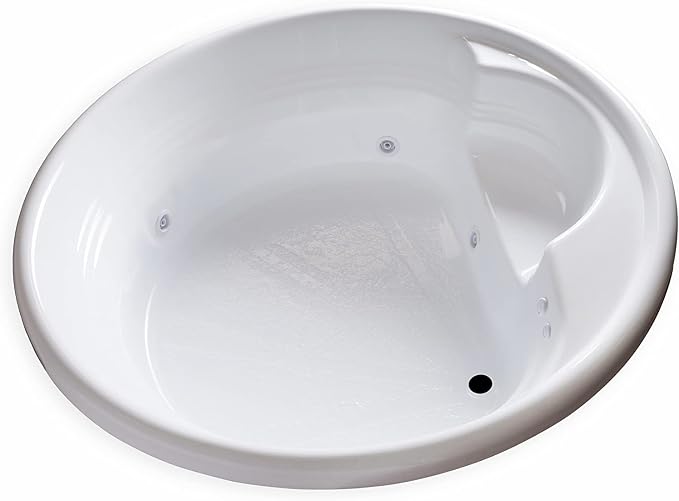 Carver Tubs - FL7272 - Modern Fiberglass Whirlpool Water Massage Bathtub by CarverTubs