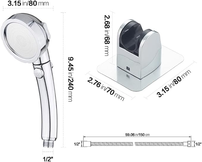 KAIYING Drill-Free High Pressure Handheld Shower Head - Image 6