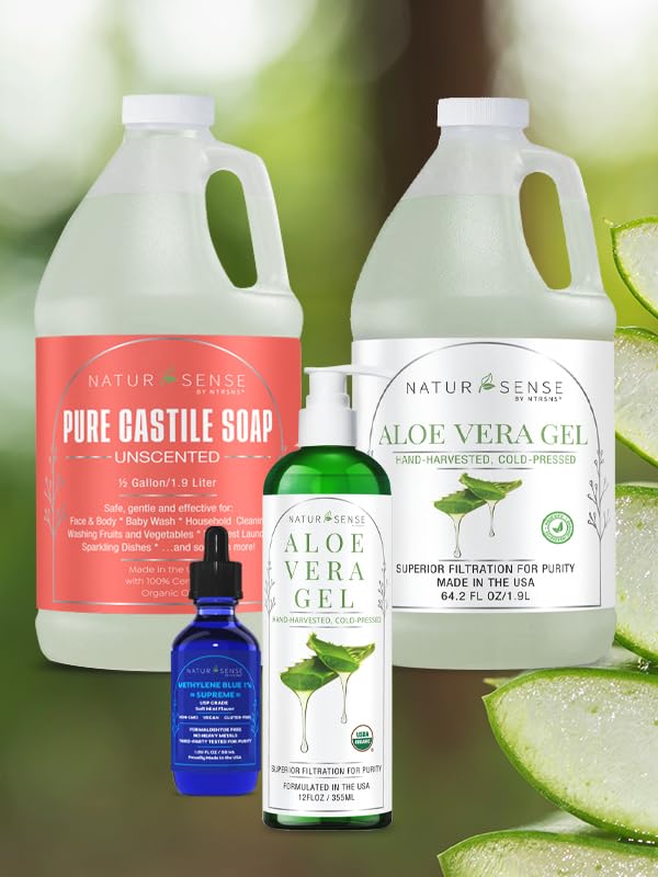 NaturSense USDA Organic Aloe Vera Gel from 100% Pure Aloe. Deep Hydration - Image 6