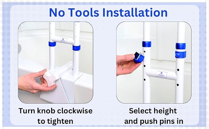 Adjustable Bathtub Handle for Elderly | Sturdy Clamp-On Tub Grab Bar - Image 8