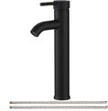 Matte Black Bathroom Faucets, Vessel Sink Faucet One Hole Single Handle Modern by Greenspring