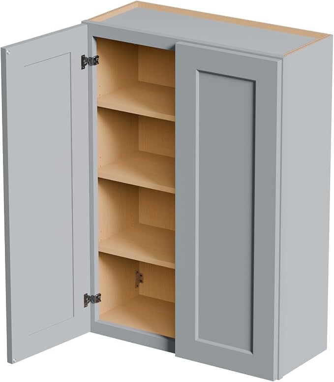 30 Inch Laundry Room Cabinets Wall Mounted, Solid Wood Over The Toilet Storage - Image 6