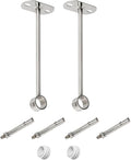 2Pcs ID25 mm, Clothes Rail mounting Bracket, Shower Curtain Closet tie Rod by Ohamtes