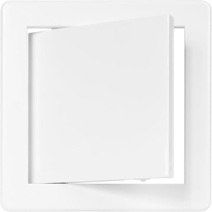 6" x 6" White Plastic Access Panel. Service Shaft Door Panel. Plumbing - Image 6