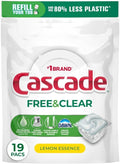 Cascade Free & Clear Dishwasher Pods, Dishwasher Detergent, Dish Detergent Soap by Cascade