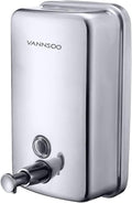 Commercial Soap Dispenser Wall Mount Stainless Steel Manual Liquid Pump by VANNSOO