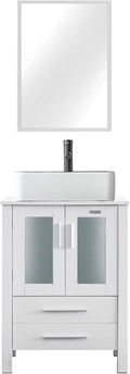 eclife 24" Modern Bathroom Vanity Sink Combo Freestanding Cabinet by eclife