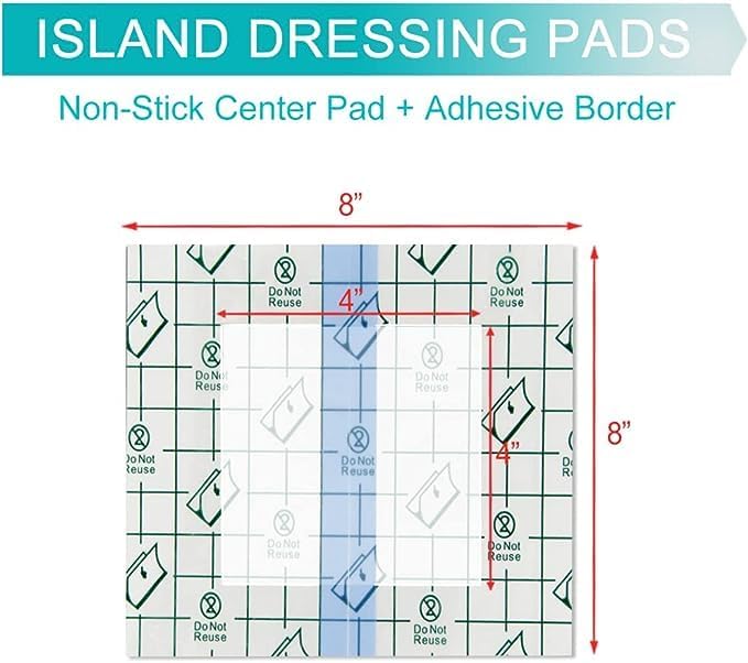 8"x8" Waterproof Shower Cover Incision Bandages - Image 6