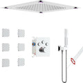 VANFOXLE Temperature Shower Faucet Set Chrome Shower System, Push Button by VANFOXLE