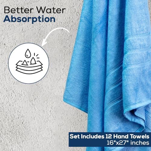 SIMPLI-MAGIC Cotton Hand Towels 16"x27" – Soft Towels - Image 4