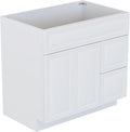 KitchenMan Bathroom Vanity 36 Inch Unassembled Sink Cabinet by KitchenManLiving