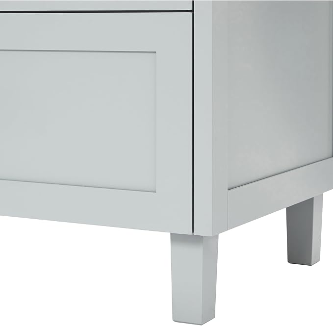 ARIEL Monroe 48 inch Bathroom Vanity Without Sink in Grey, Bathroom Base Cabinet - Image 8
