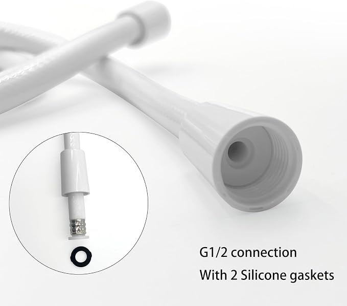 Replacement Shower Hose for RV Camper 6in Flexible & Kink-Free Heavy Duty PVC - Image 2