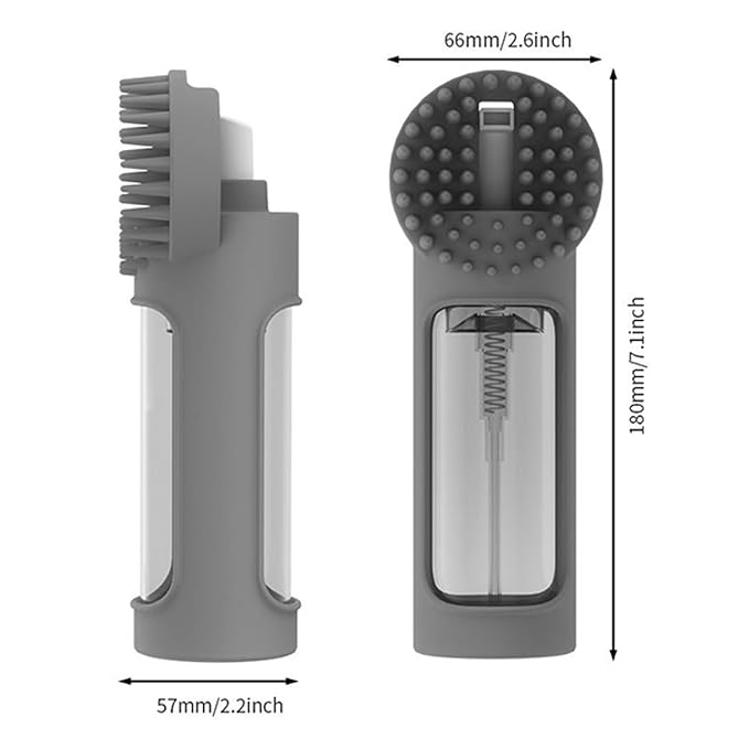 Dog Bath, Silicone Pet Scrubber, Soft Massage Brush, Shampoo Dispenser Tool - Image 5