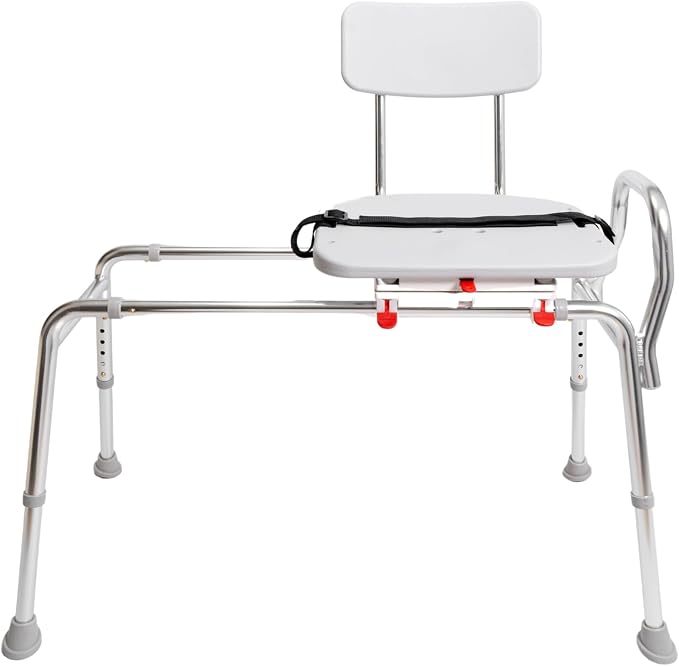 Eagle Health Supplies Sliding Shower Chair Tub Transfer Bench - Image 2