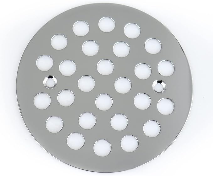 4-1/4 Inch Screw-in Round Floor Drain Cover Replacement Shower Drainer Grates by poyde