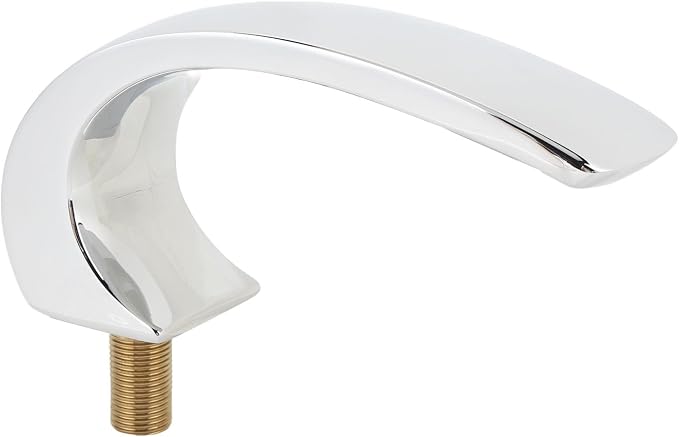Asixxsix Waterfall Tub Spout, Rounded Curve Wall Mount Tub Filler G1/2 Male - Image 7