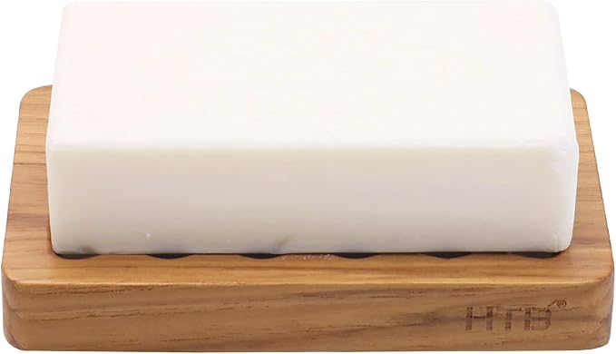 Slotted Bar Soap Holder Teak Wood by HTB, Kitchen Wooden Sponge Holder - Image 9