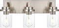 MELUCEE 3-Light Vanity Lights Brushed Nickel by MELUCEE