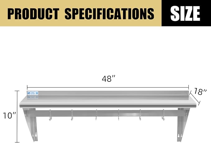 Hally Stainless Steel Shelf - Image 3