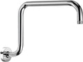 13 Inch S shaped Shower Arm, Stainless Steel Wall-Mounted High Rise Shower Head by Kaphome