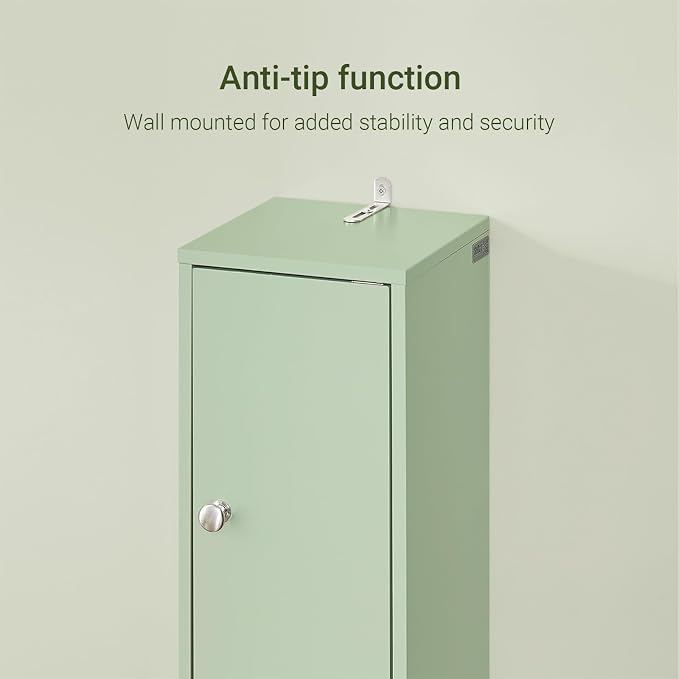 SoBuy Bathroom Narrow Storage Cabinet Skinny Tall Unit - Image 6