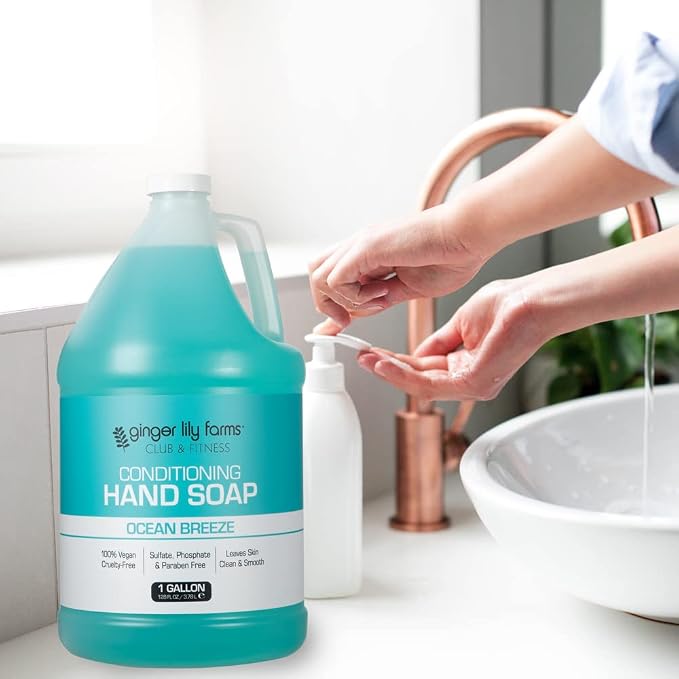 Ginger Lily Farms Club & Fitness Conditioning Liquid Hand Soap Refill, 100% - Image 6