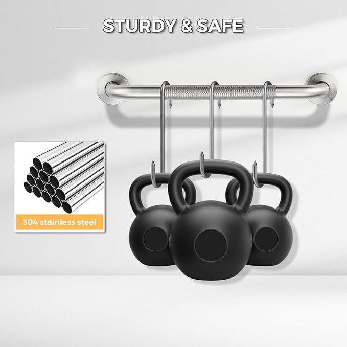 Grab Bars for Shower, 2 Pack 24-Inch Anti Slip Shower Handles for Elderly - Image 5