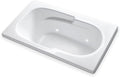 Carver Tubs - AR6032 - Modern White Fiberglass Soaking Bathtub by CarverTubs