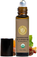 Silk Road Organic Frankincense Oil & Myrrh Essential Oil Roll On, USDA Certified by SILKROADORGANIC