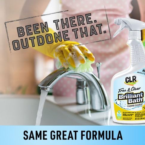 CLR Brands® Brilliant Bath Foaming Bathroom Cleaner Spray Free & Clear - Image 5