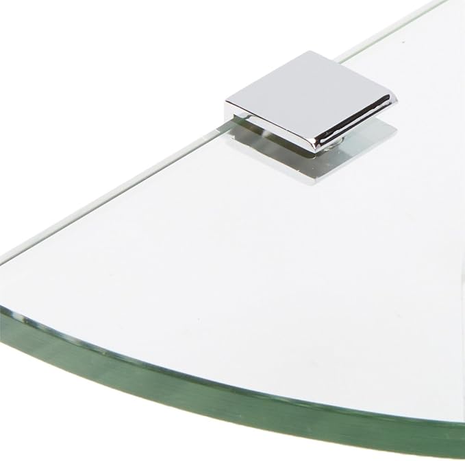 Spancraft Glass SQ6QR-CR Quarter Round Glass Shower Shelf - Image 2