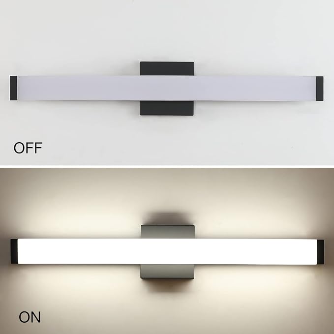 Bathroom Vanity Light Brushed Nickel Square LED 24 inch 14W 4000K Natural White - Image 3