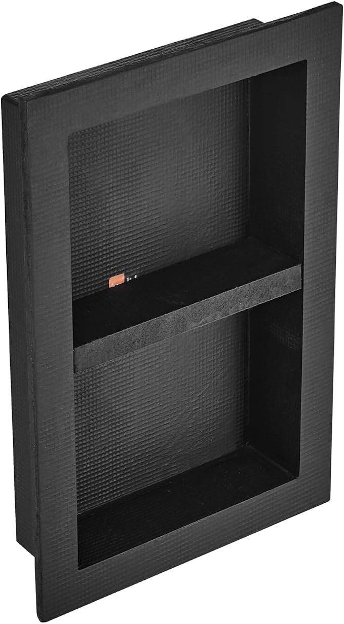 VEVOR Shower Niche Ready for Tile 16" x 24", Double Shelf Organizer, Square - Image 11